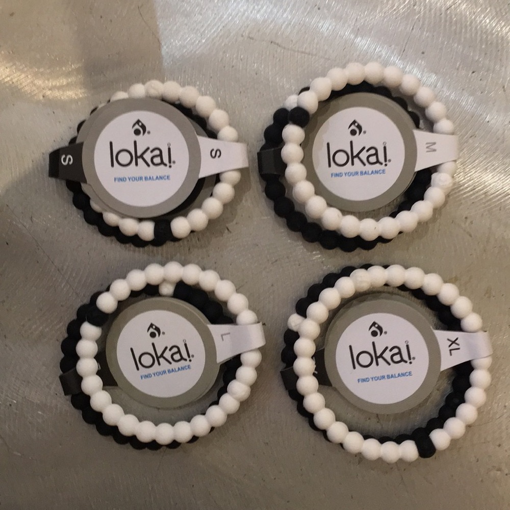 Lokai Bracelet Black&White All Sizes